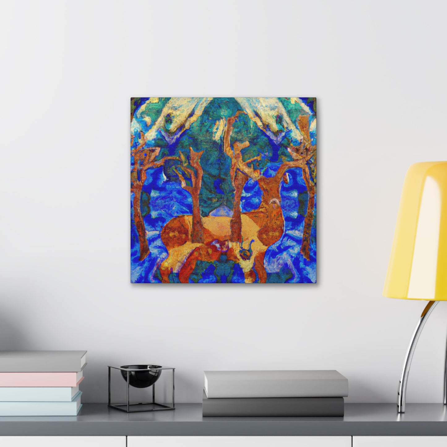 Deer amid Impressionism - Canvas