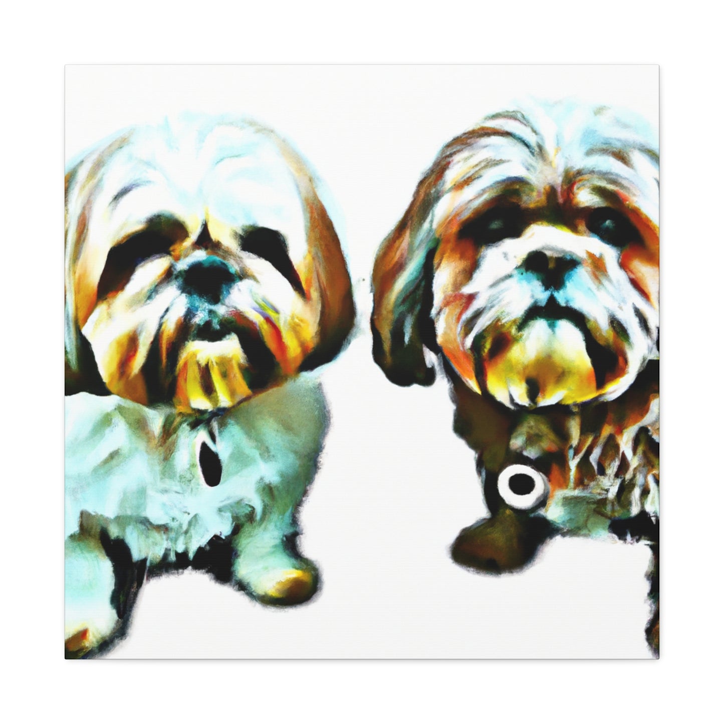 Shih Tzu Ablaze. - Canvas