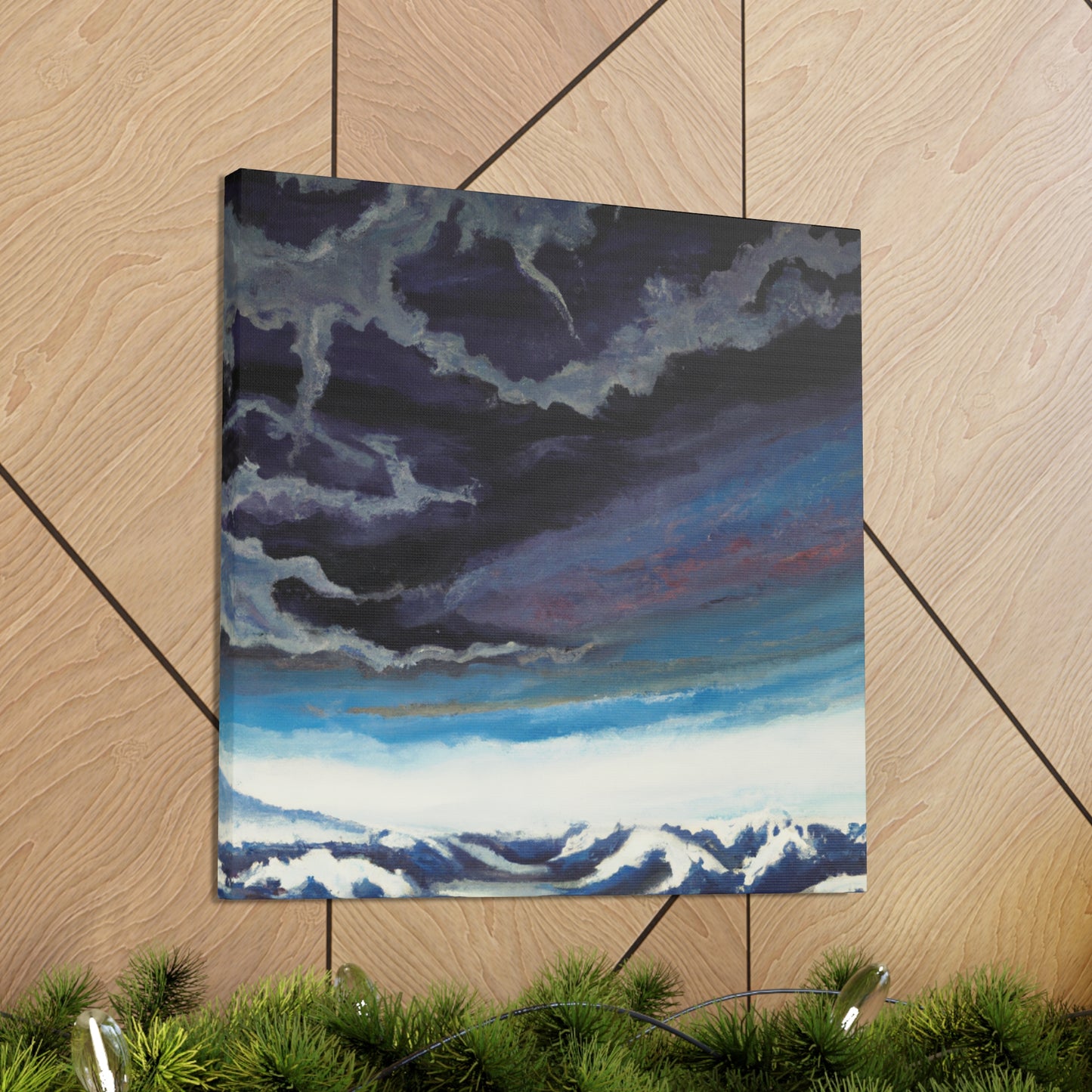 Snowy Mountain Majesty - Canvas