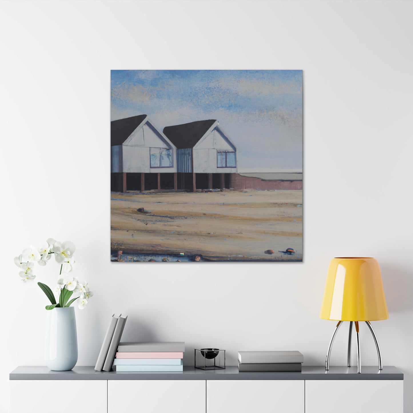 "Cottage Coast Reflection" - Canvas