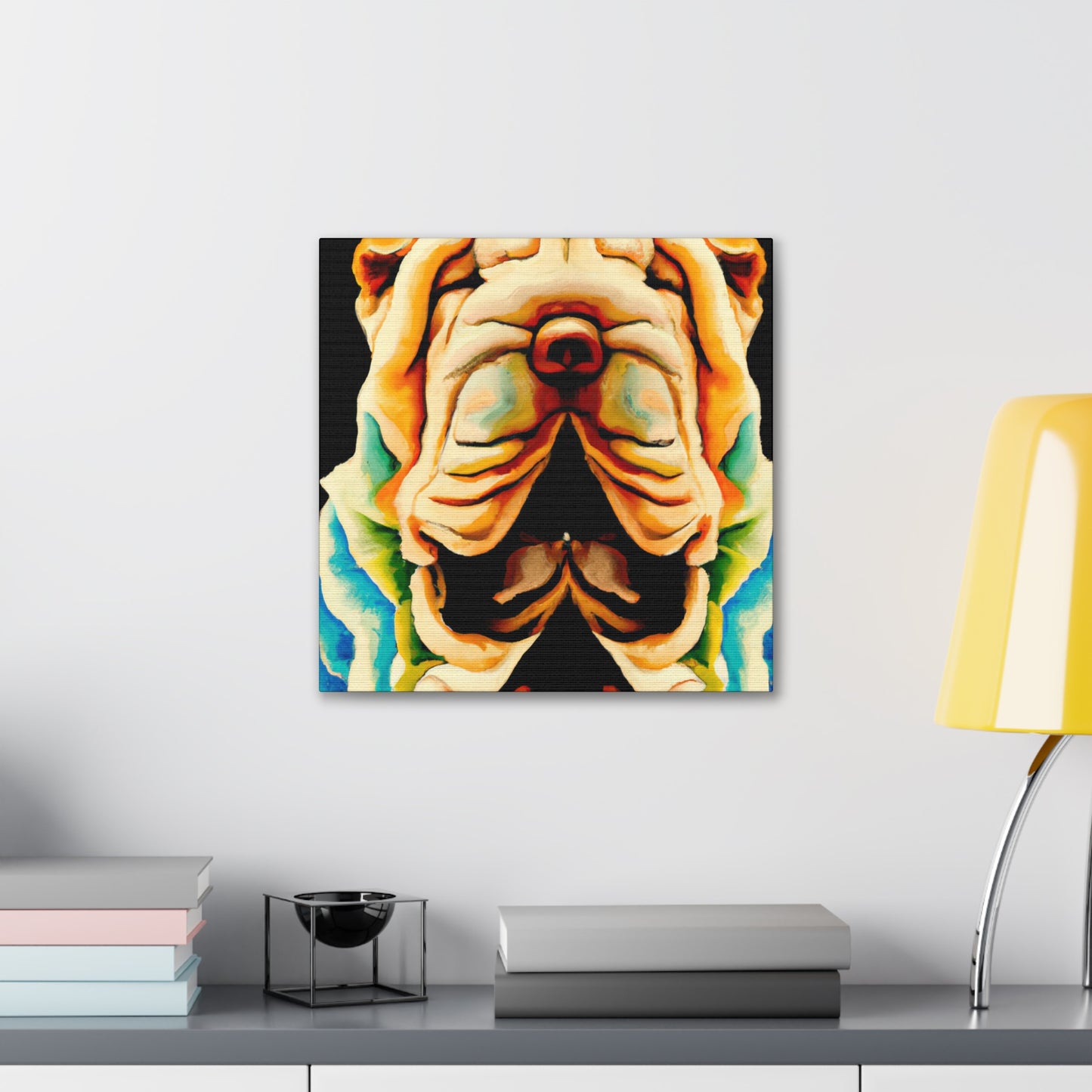 Shar Pei in Bloom - Canvas