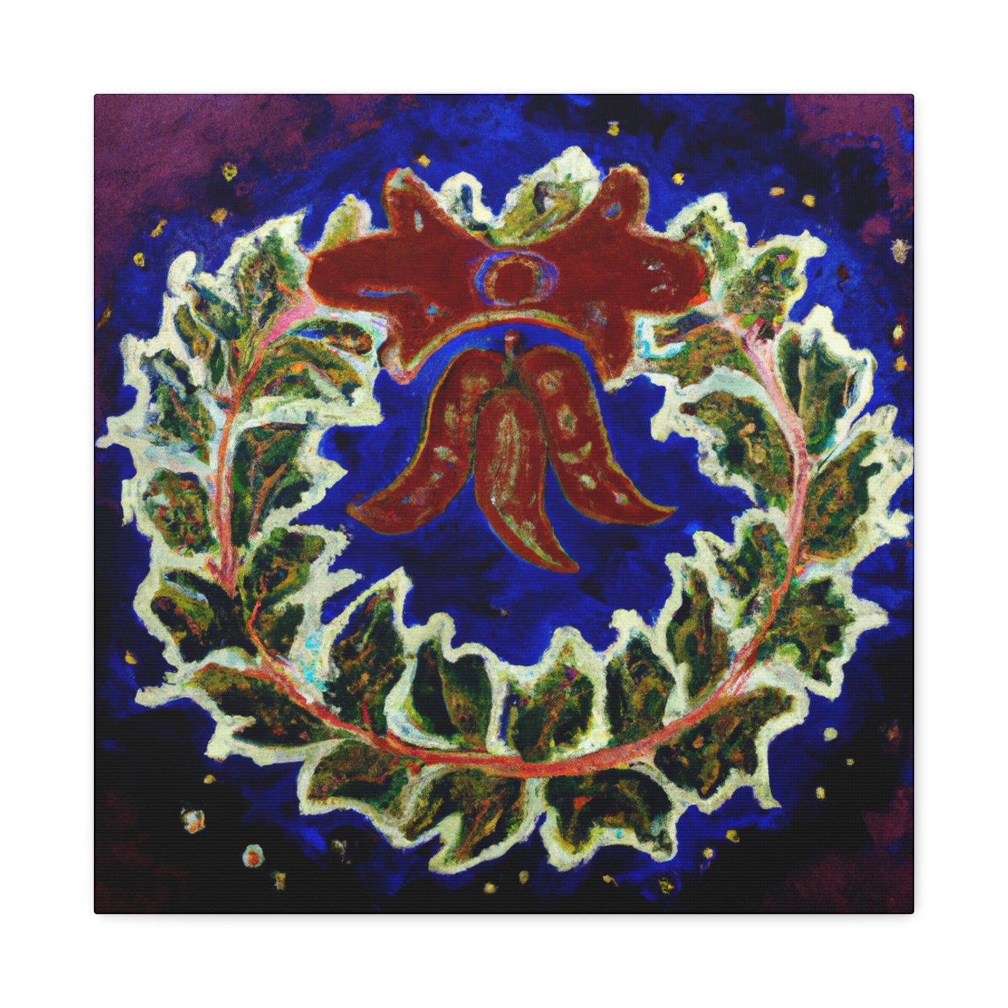 "Wreath of Abundance" - Canvas