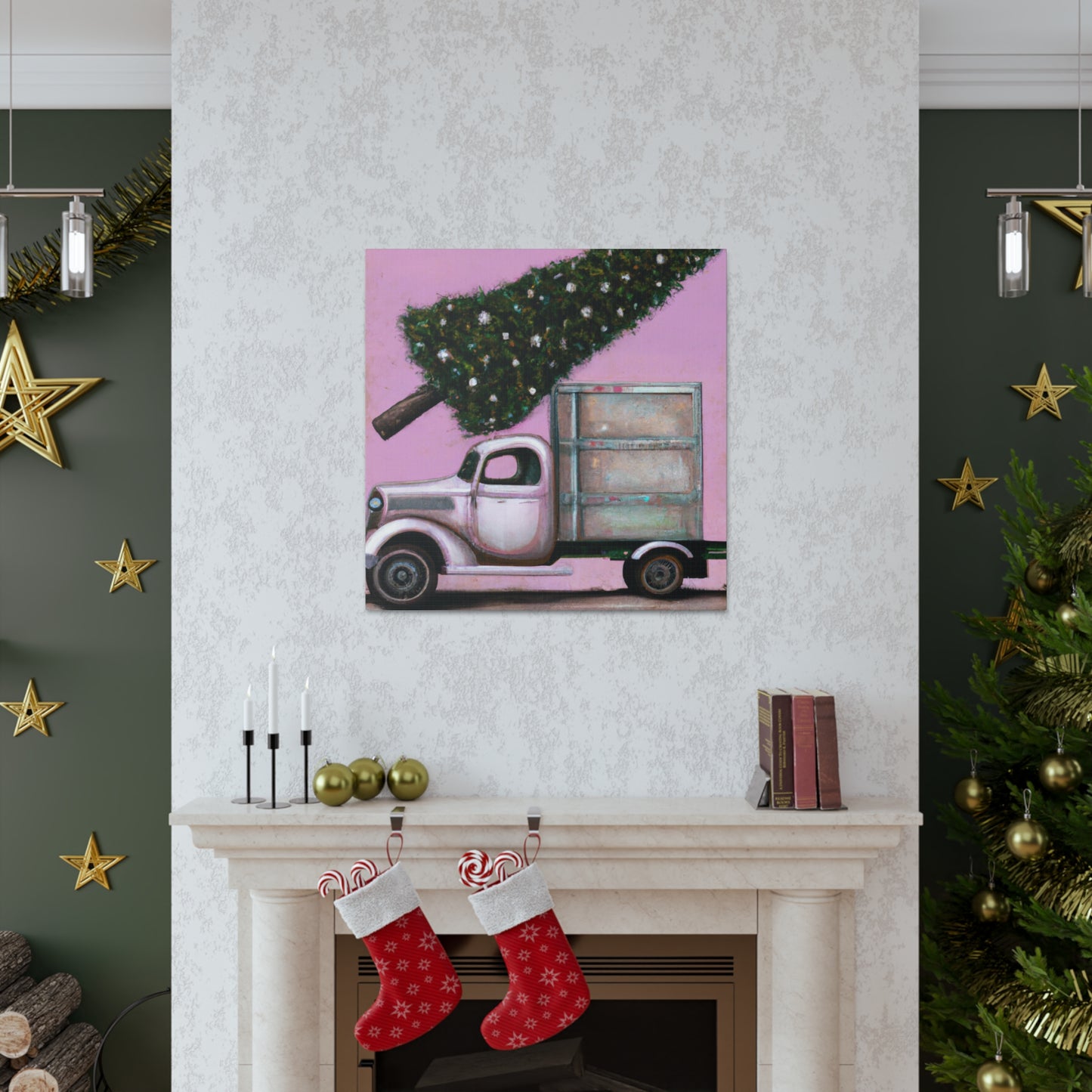 Vintage Christmas Delivery - Canvas