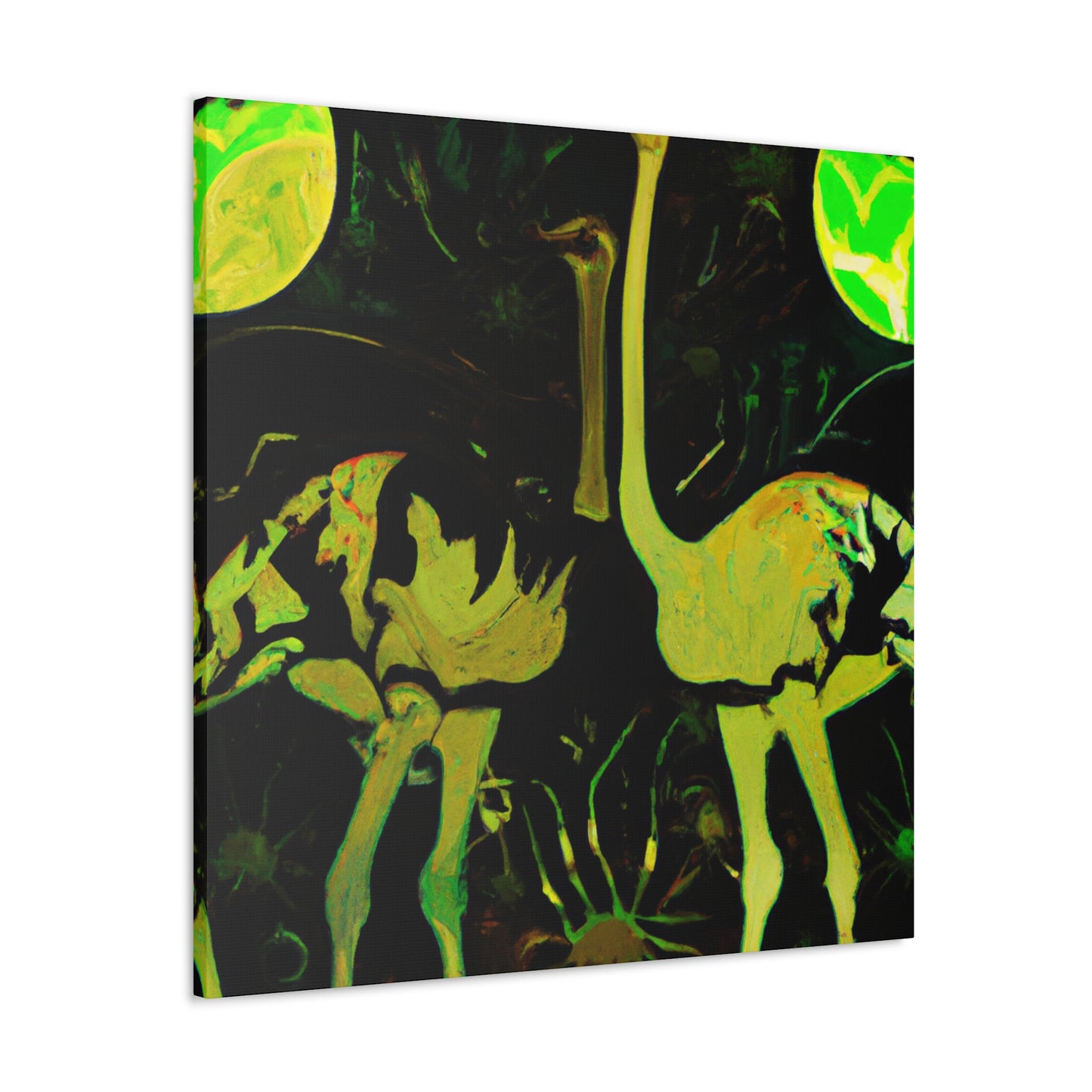 "Ostrich of Art Nouveau" - Canvas