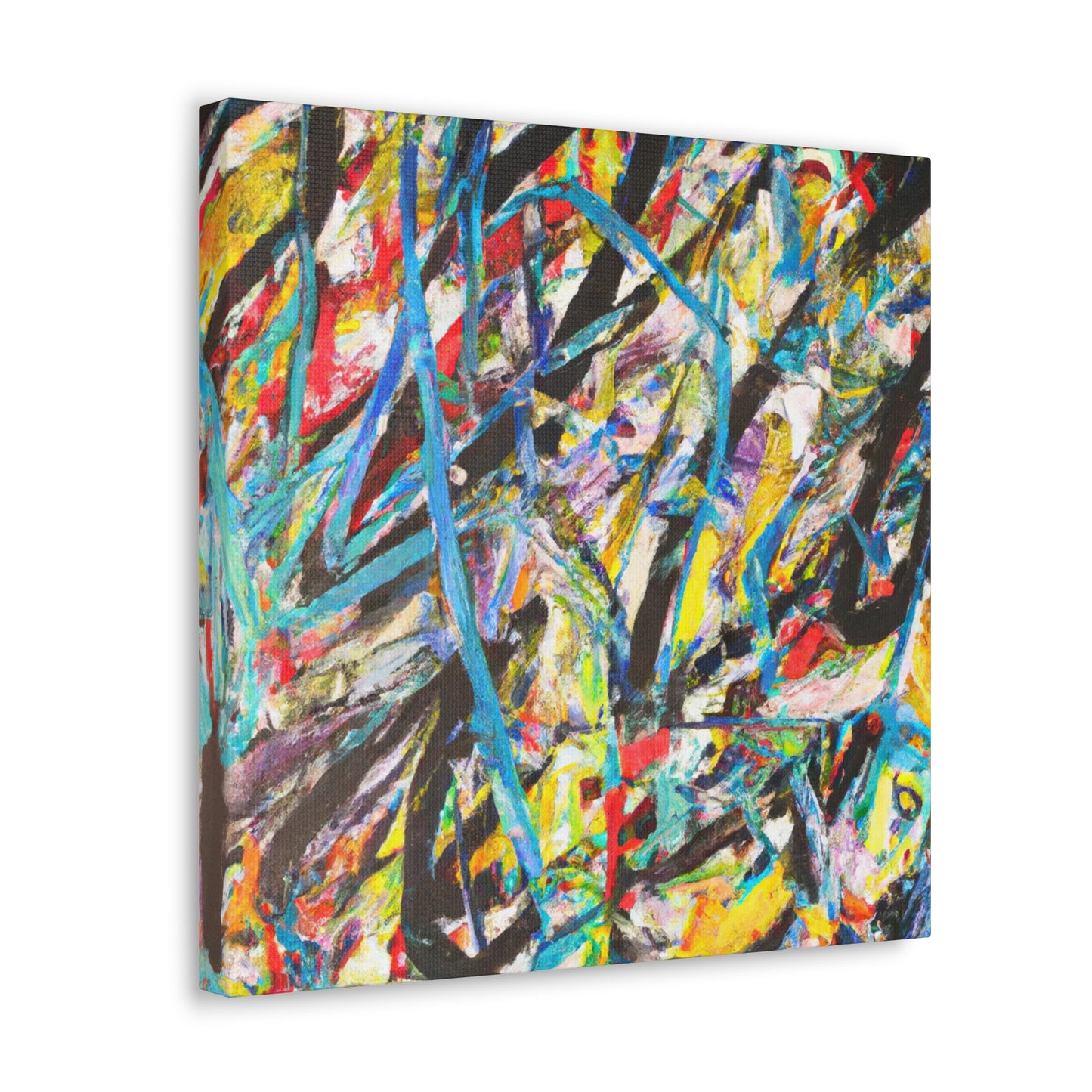 Intense Brushstrokes Fury - Canvas