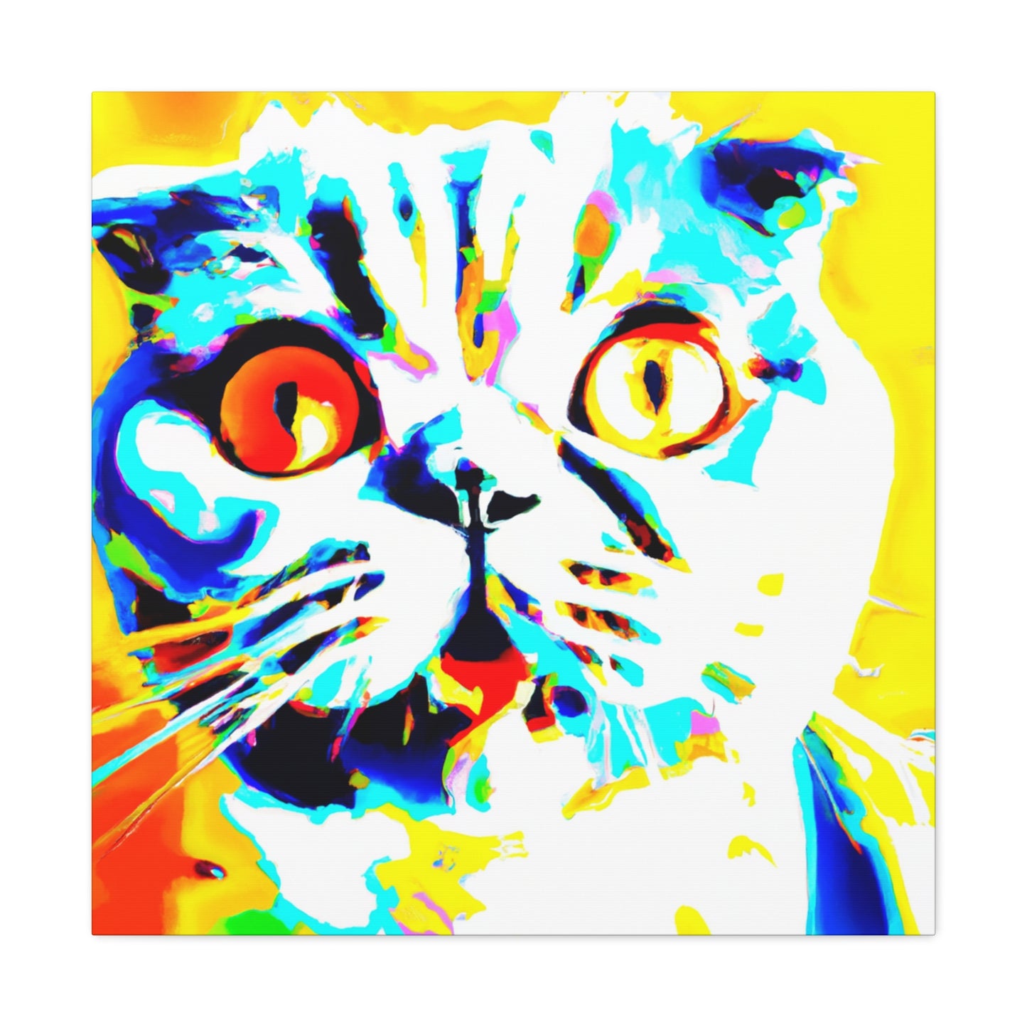 Scottish Fold Reflection - Canvas