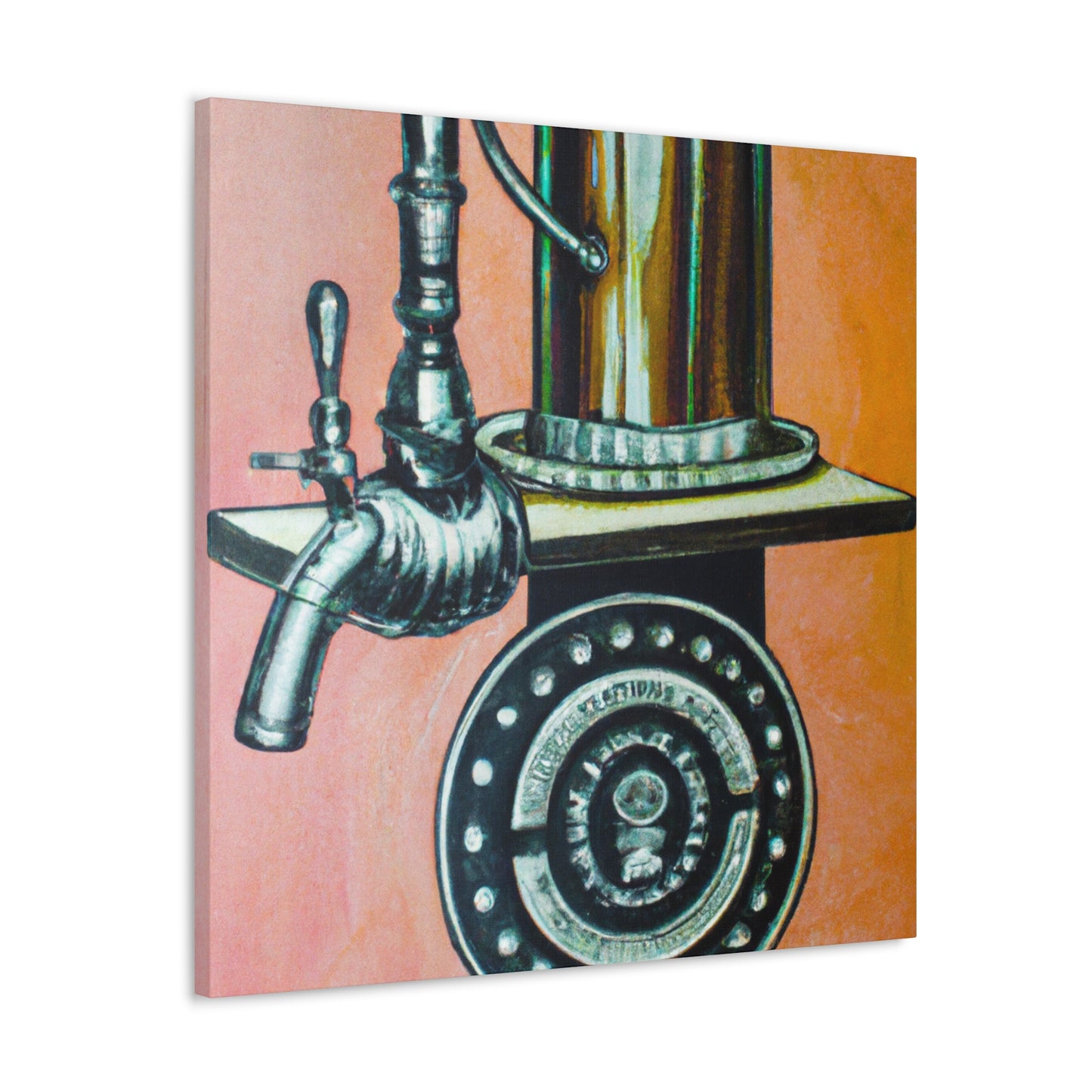 Tapping at Bar Steam. - Canvas