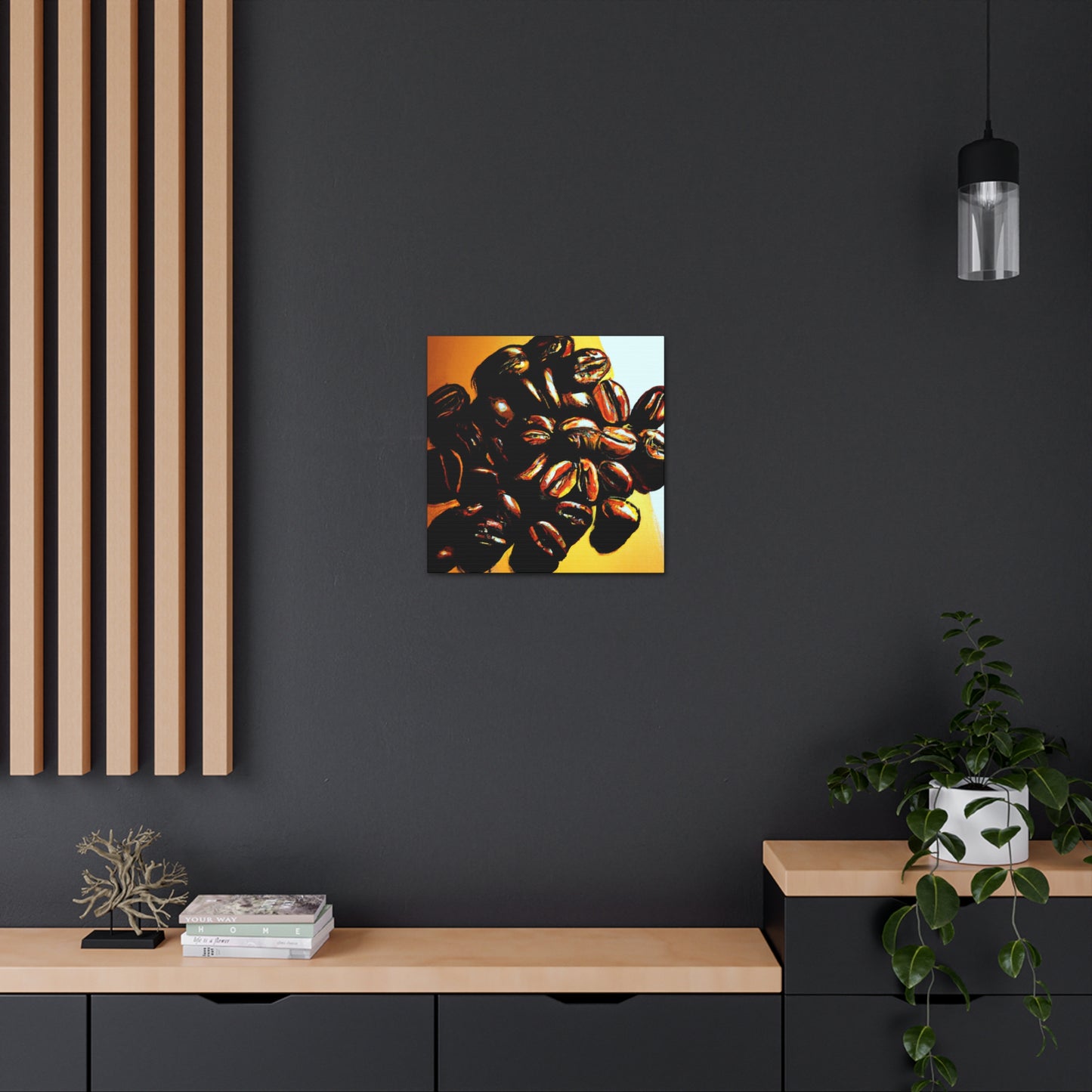 Coffee Beans Pop Art - Canvas