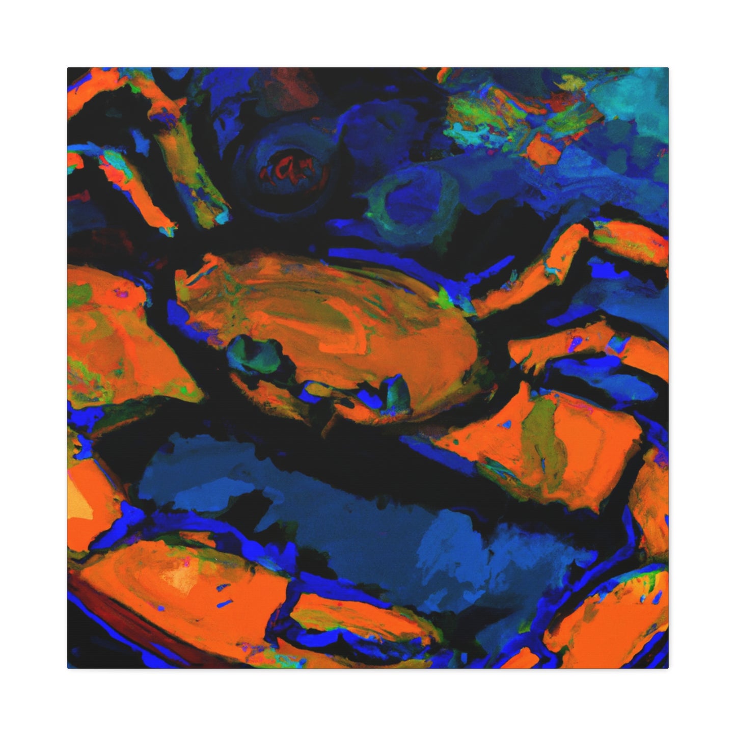 Crab-Crawling Colorful Chaos - Canvas