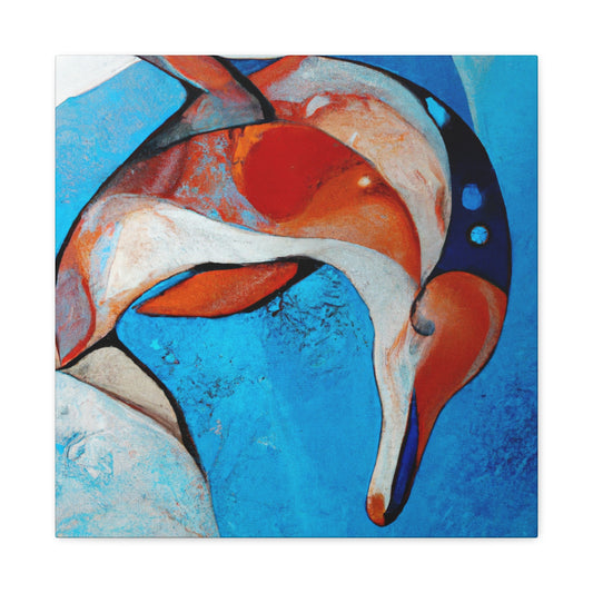 "Dolphin Dance Majestic" - Canvas