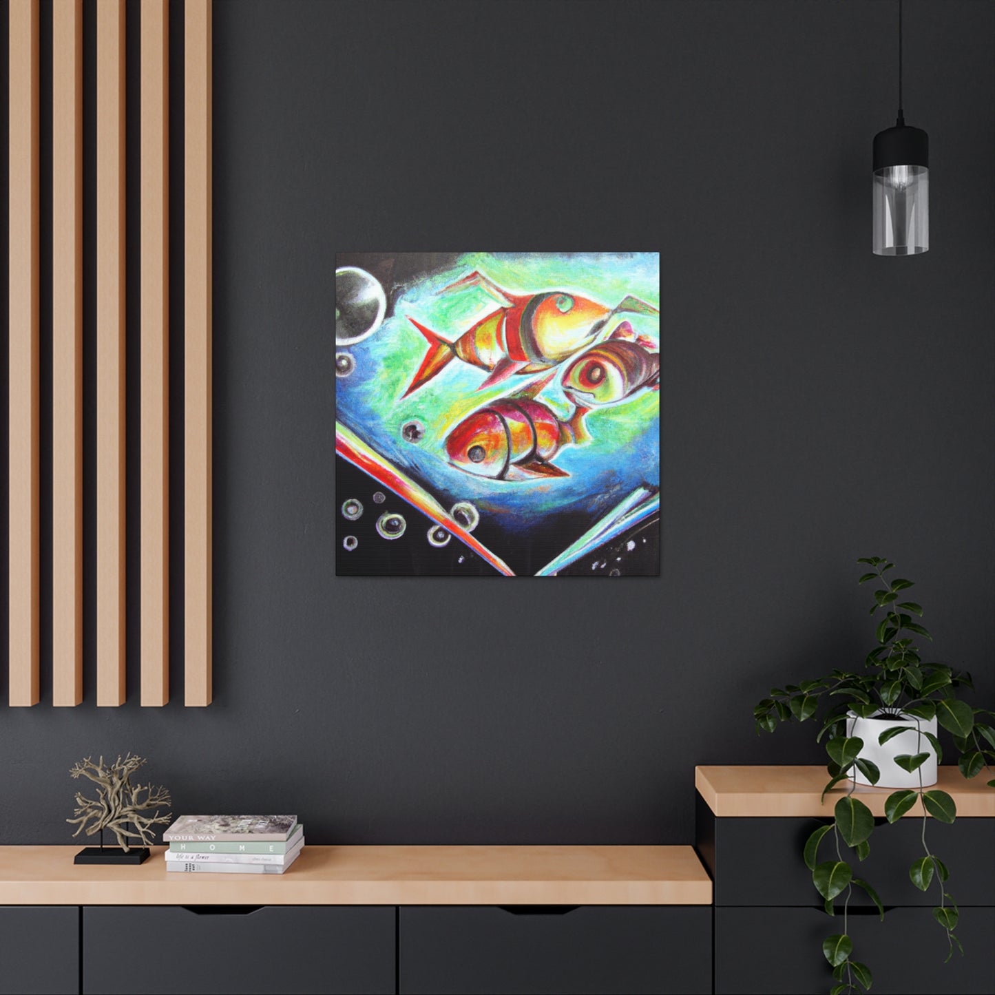 Rainbow Fish Brilliance - Canvas