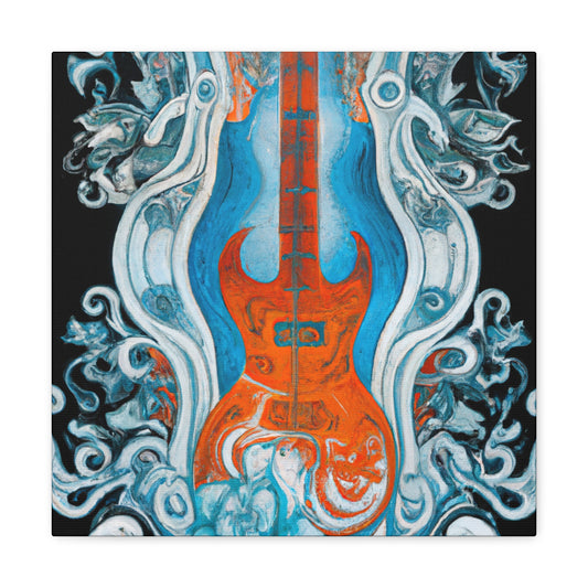 "Electric Guitar Serenade" - Canvas