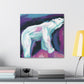 Polar Bear in Motion - Canvas