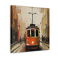 Tram in Motion Painting - Canvas