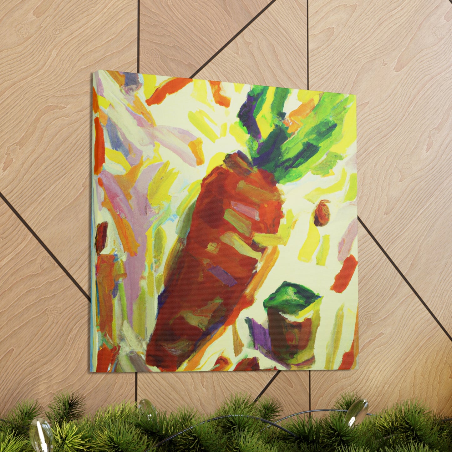 "Carrot in Fauvist Hues" - Canvas