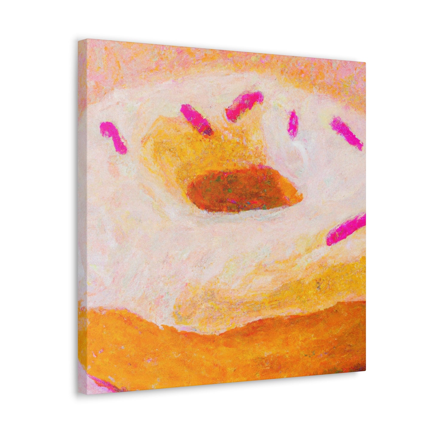 "Doughnut Delight Engulfed". - Canvas