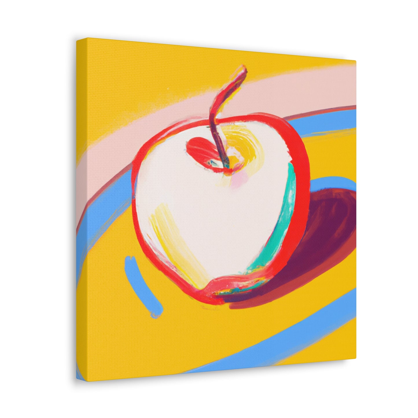 "Apple - Simplified Minimalism" - Canvas