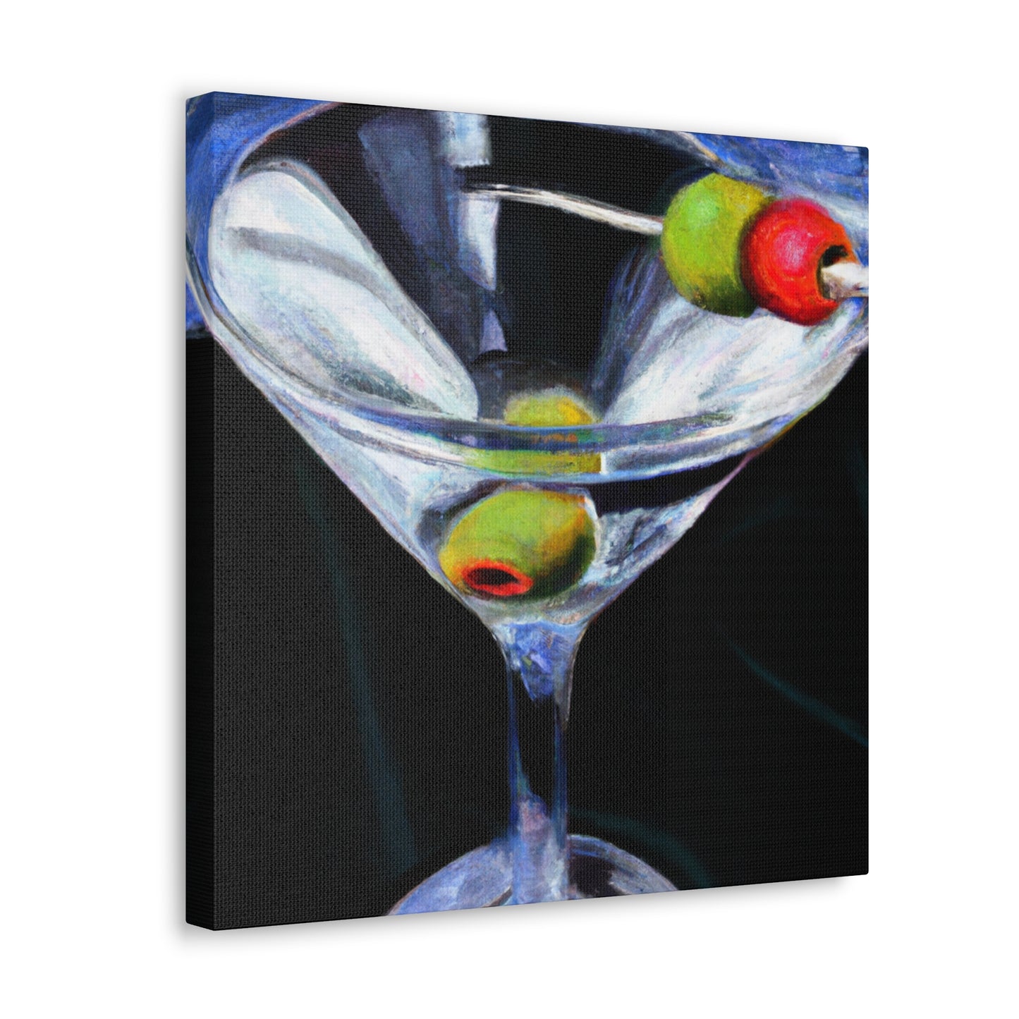 "Martini: Impact of Glass" - Canvas