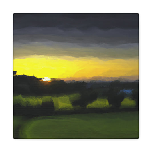 Countryside at Dawn - Canvas