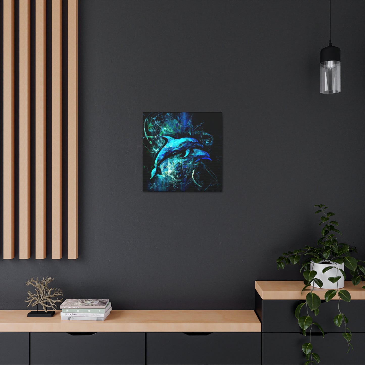 Dolphin's Glorious Dance - Canvas