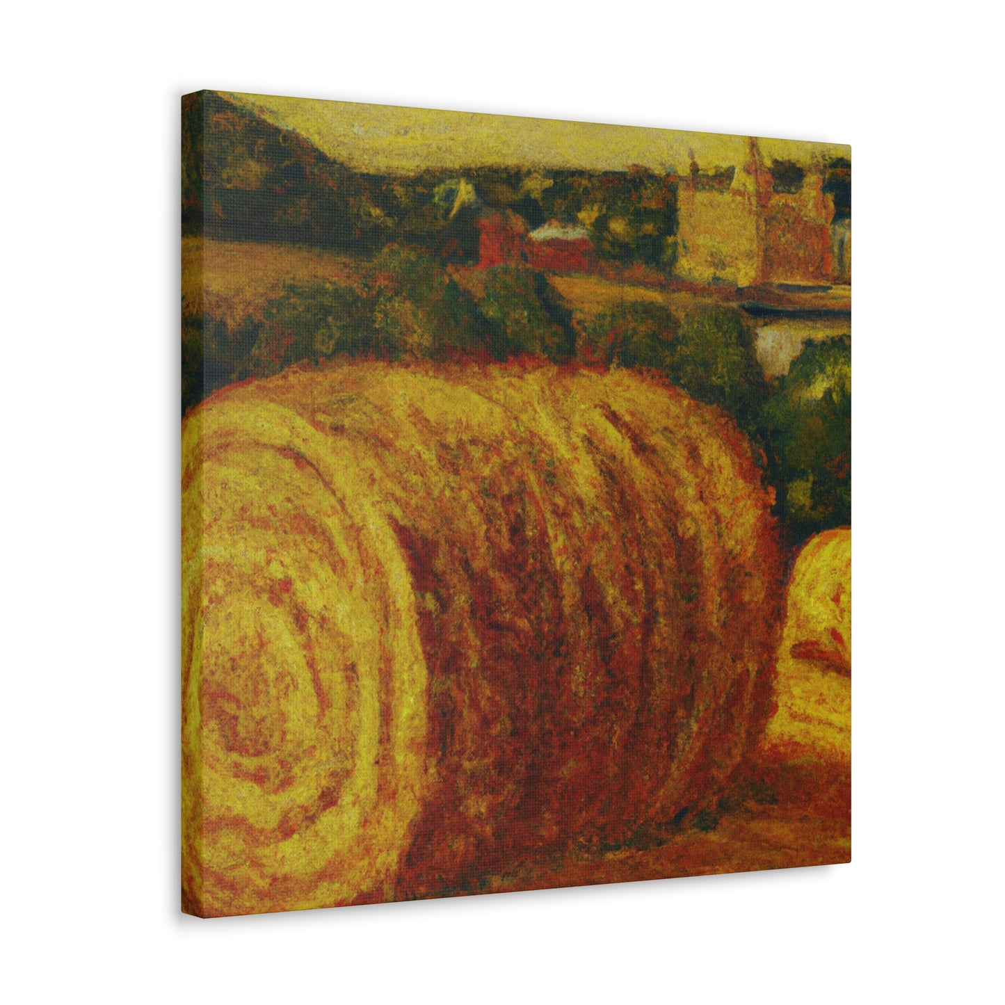 "Harvest Bounty in Hay" - Canvas