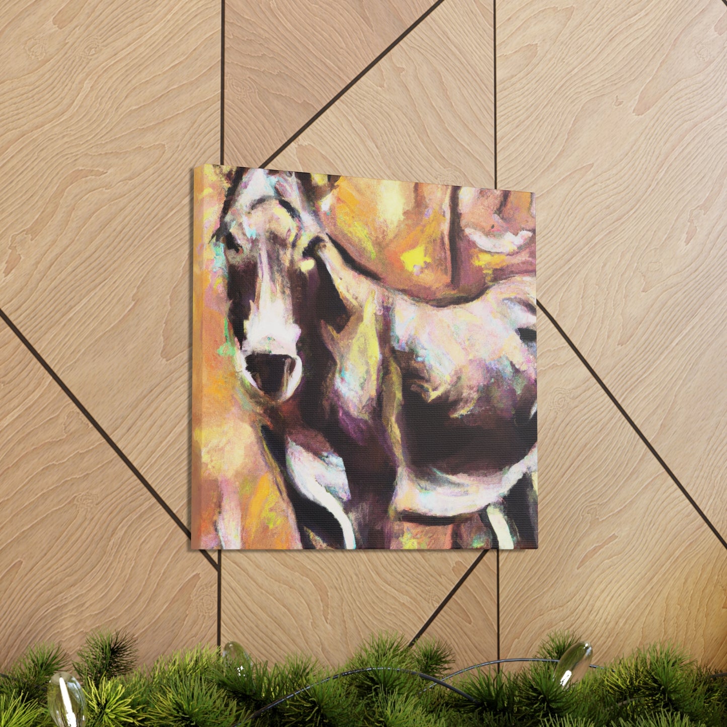 "Mule in Abstract Expressionism" - Canvas