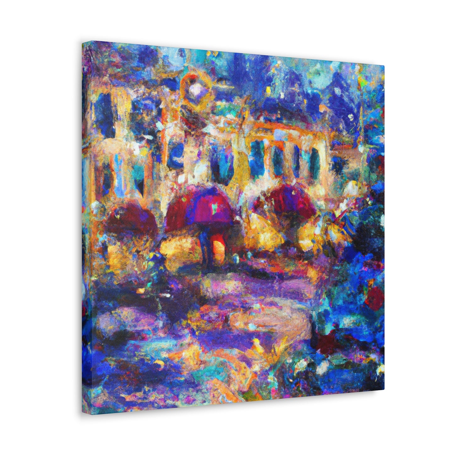 Urban Nightscape Scene - Canvas