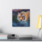 Tiger Roaring Redux - Canvas