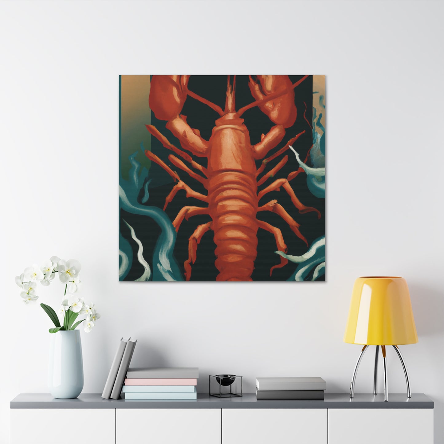 "Lobster in Moonlight" - Canvas