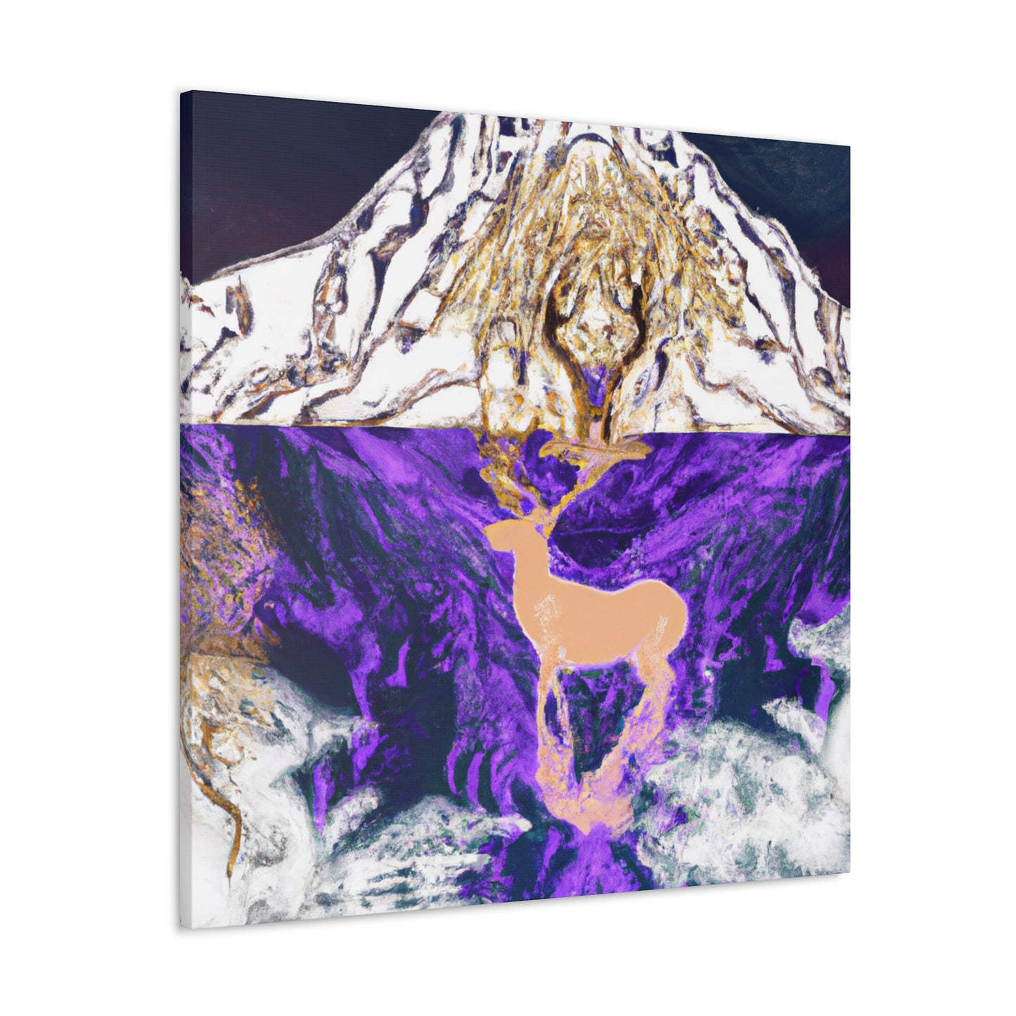 Deer in Delightful Dance - Canvas