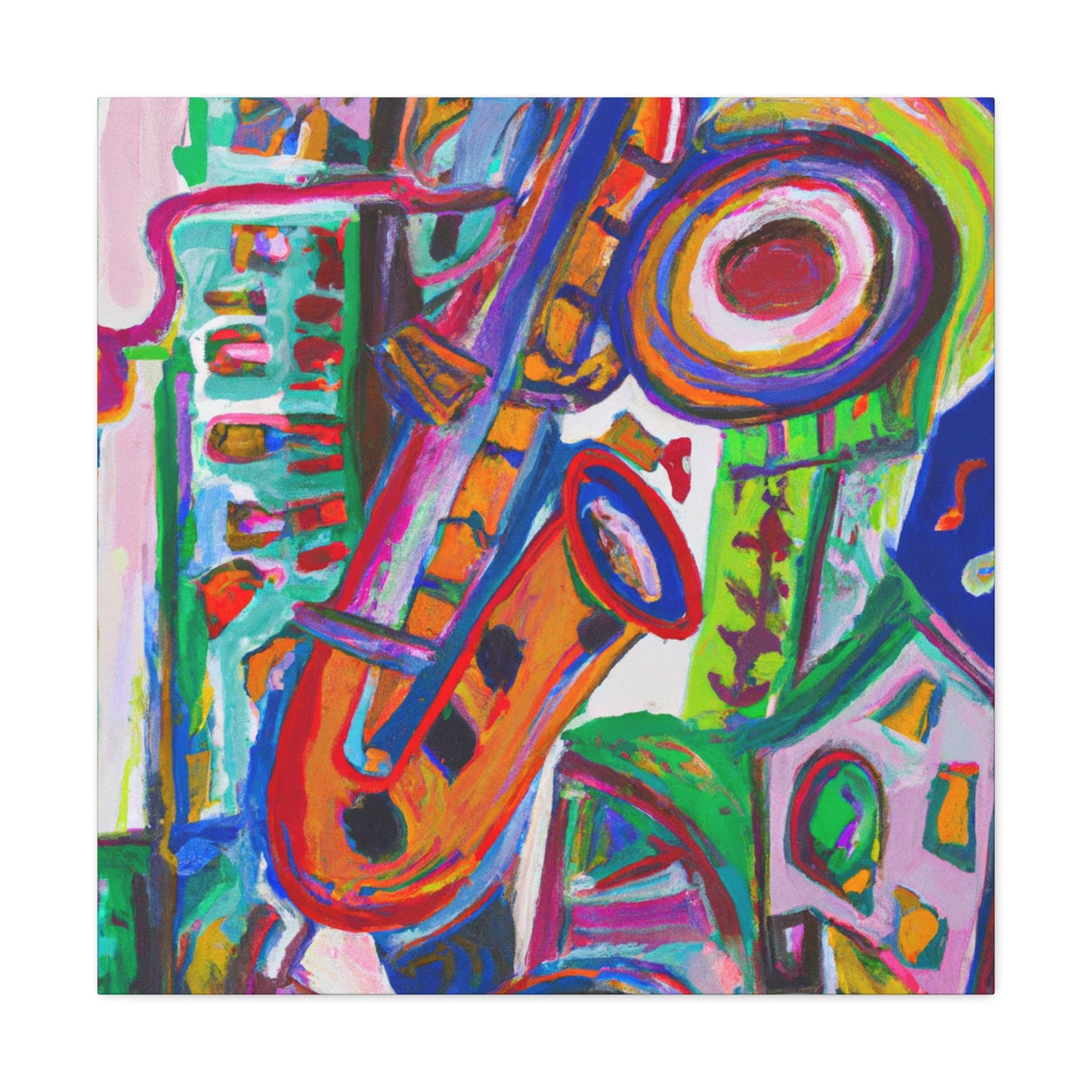 "Clarinet in Expressionism" - Canvas