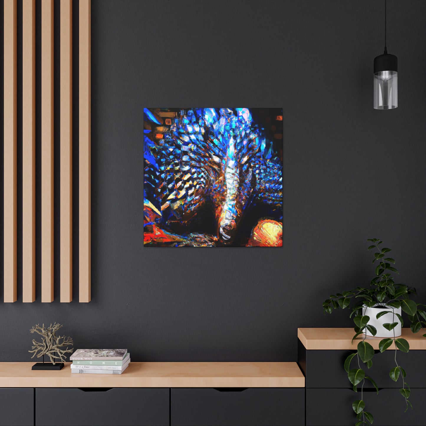 "Pangolin in Expressionism" - Canvas