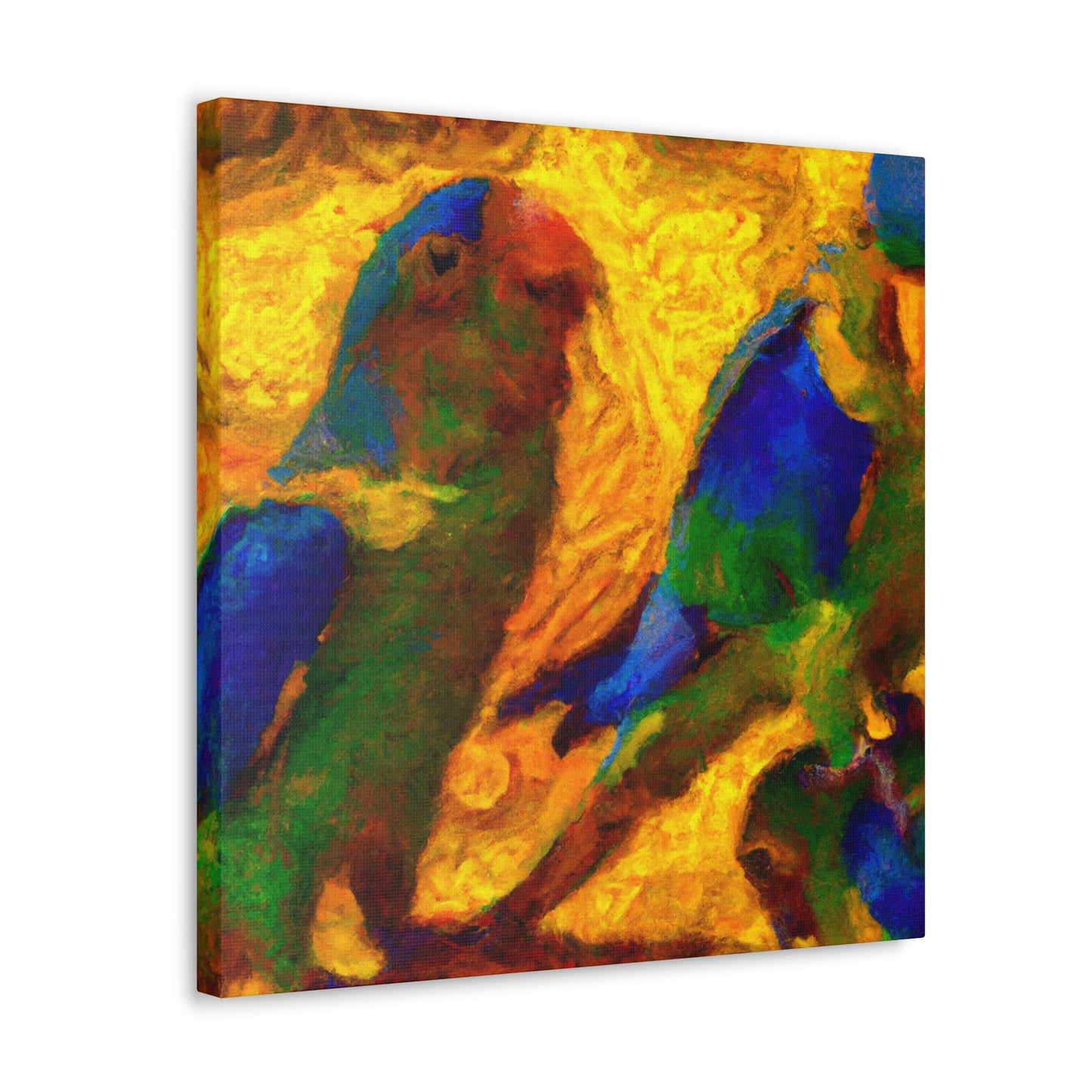 "Conures in Impressionism" - Canvas