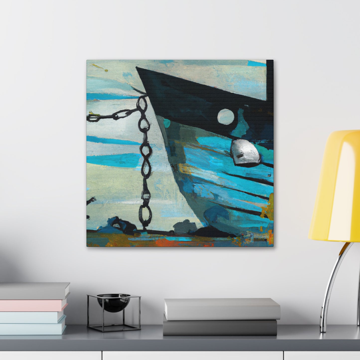 Fishing Boats At Sea - Canvas