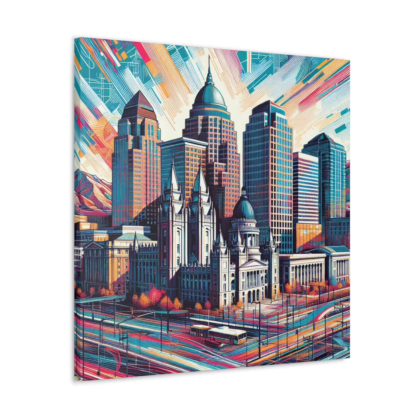 "Utah's Urban Canvases" - Canvas