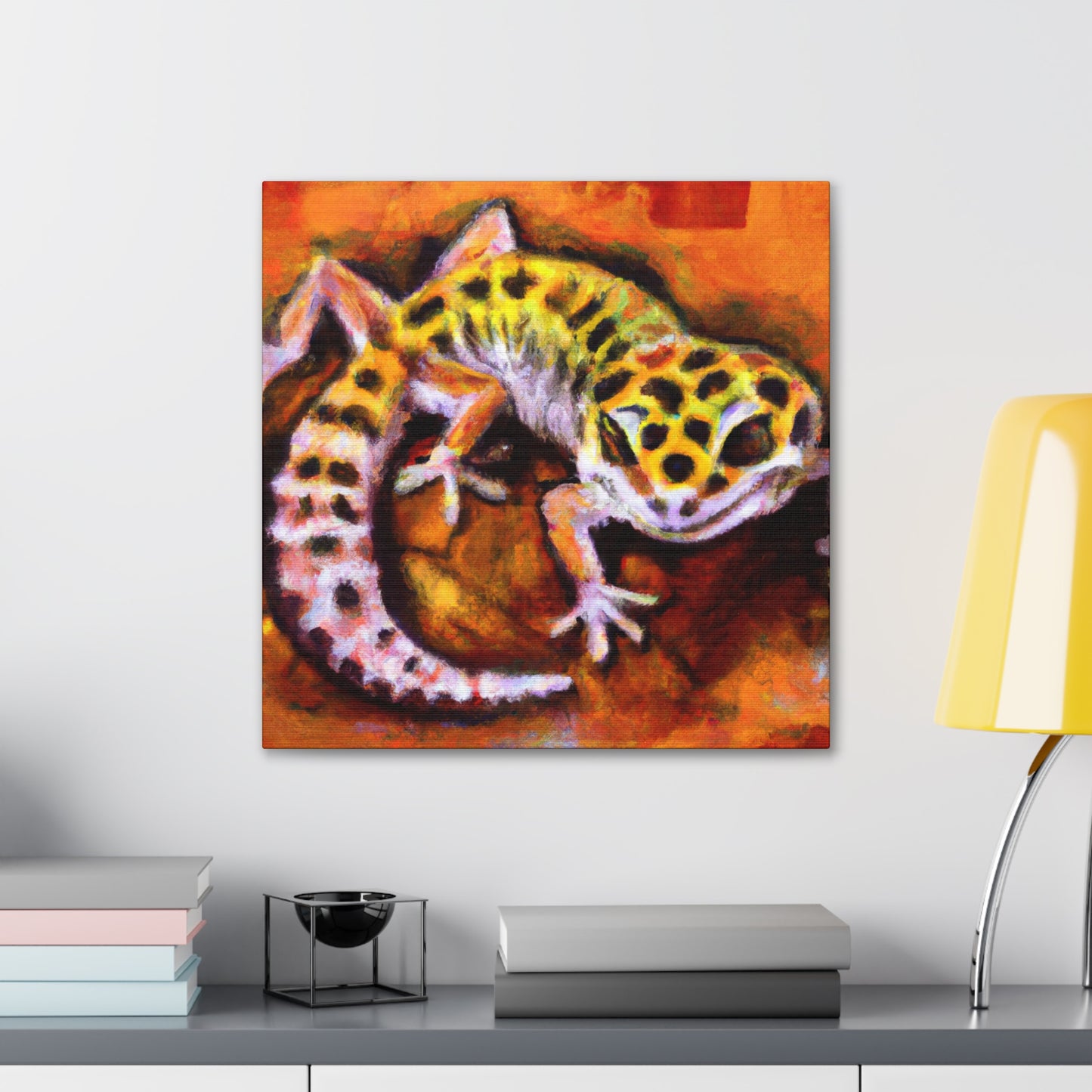 Leopard Gecko Reflection - Canvas