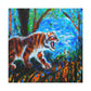 Tiger's Ferocious Roar - Canvas