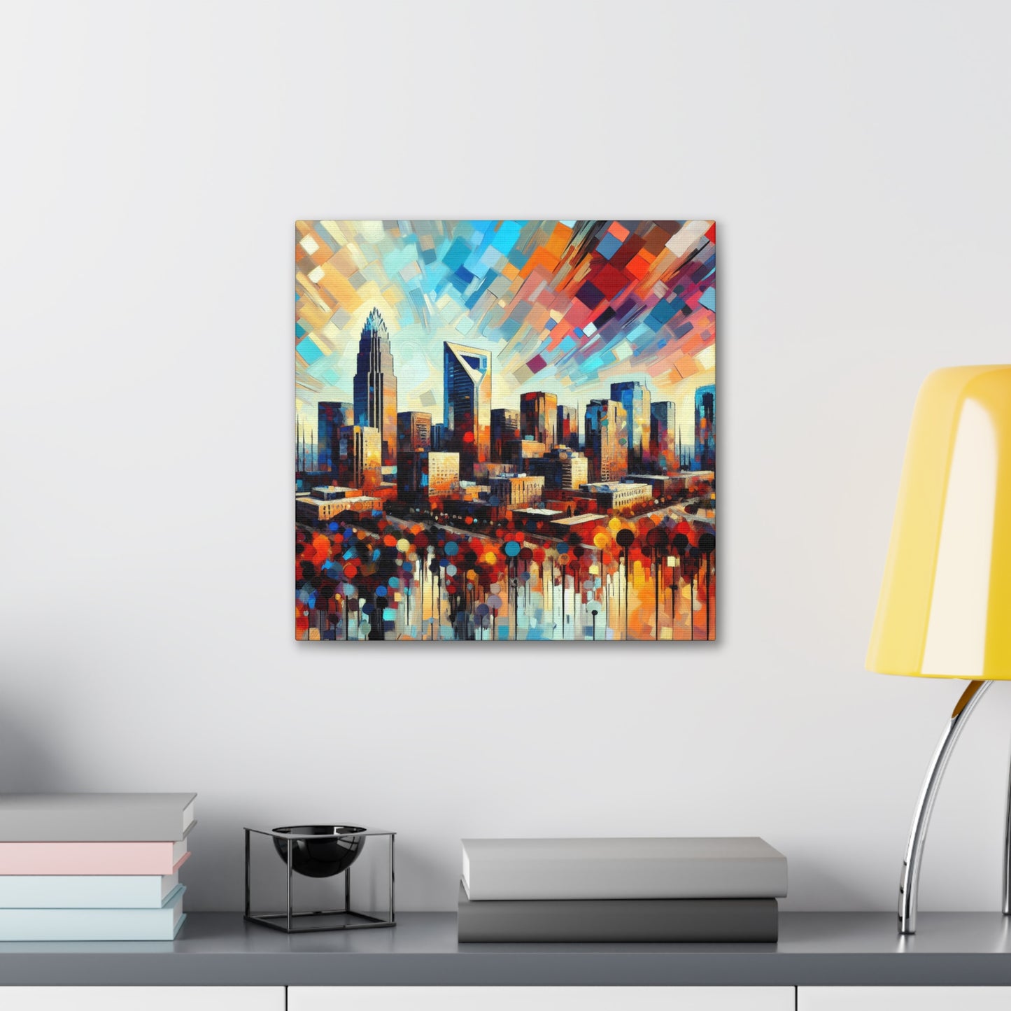 "Metropolitan Vibrance Charlotte Nights" - Canvas