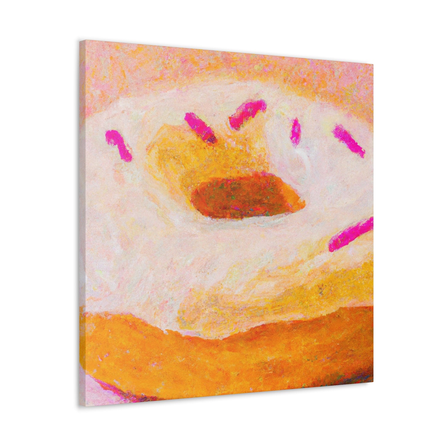 "Doughnut Delight Engulfed". - Canvas