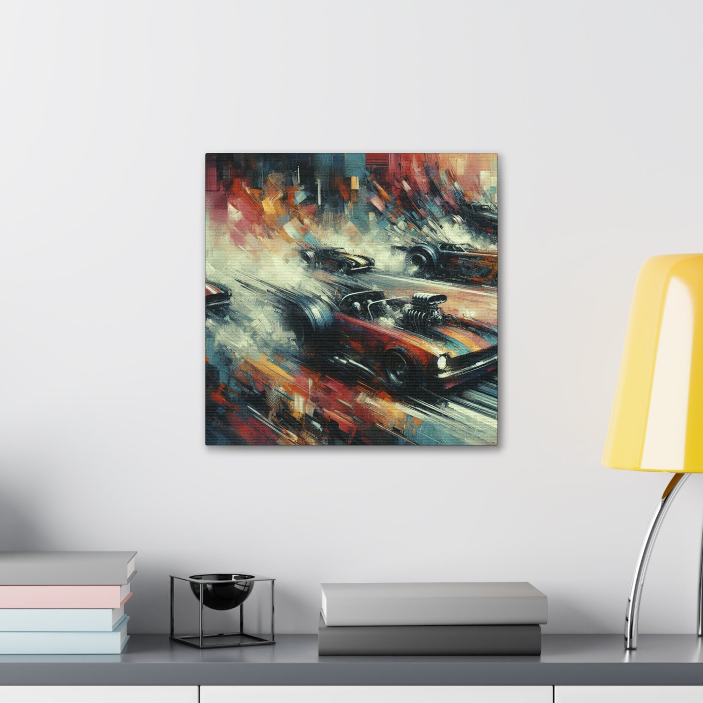 "Velocity Unleashed in Colors" - Canvas