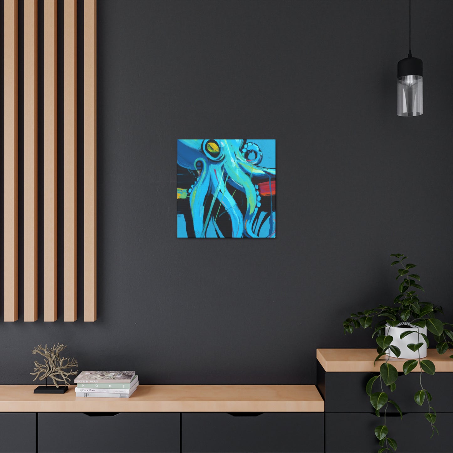 Octopus in Monochrome - Canvas