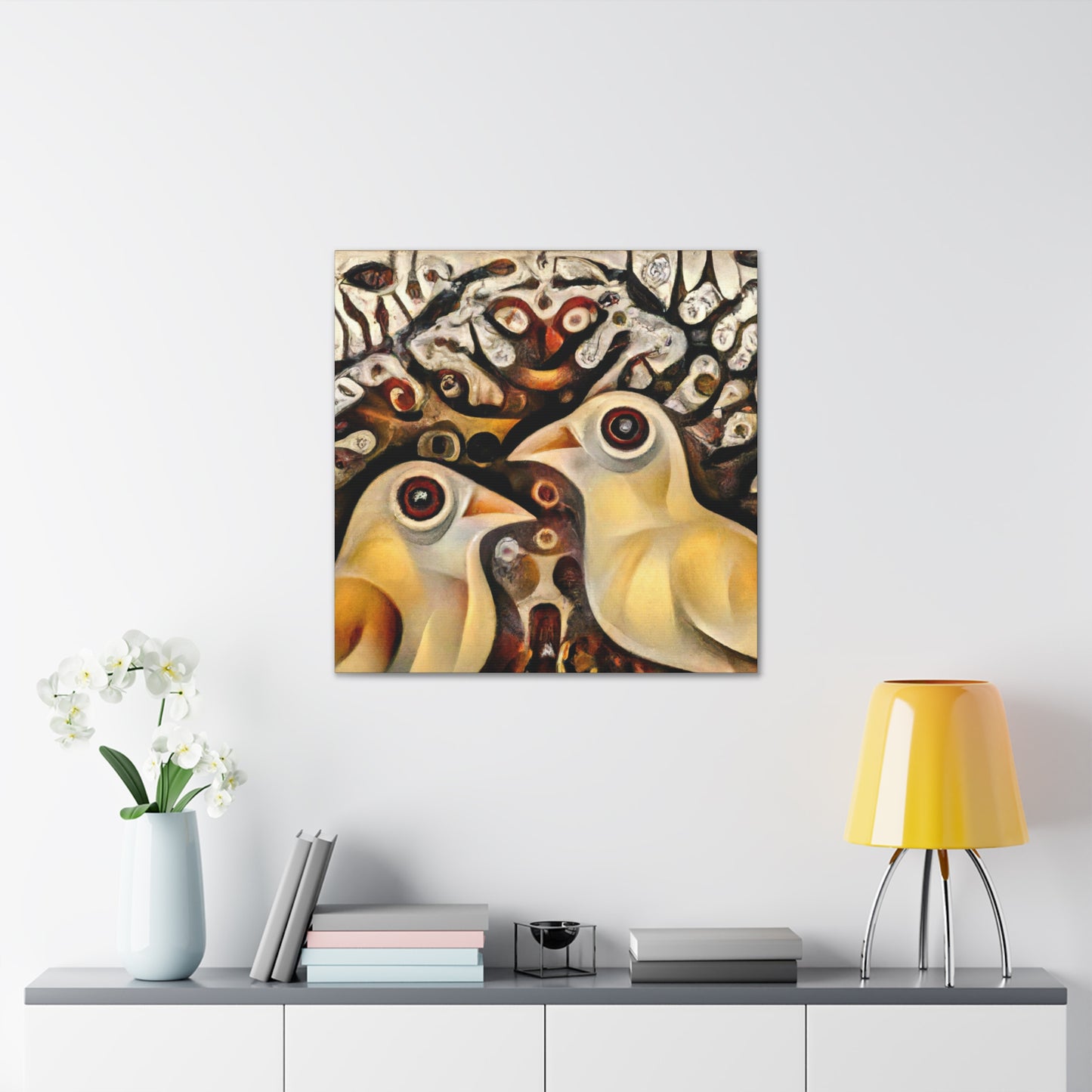 Lovebirds in Dreamland - Canvas