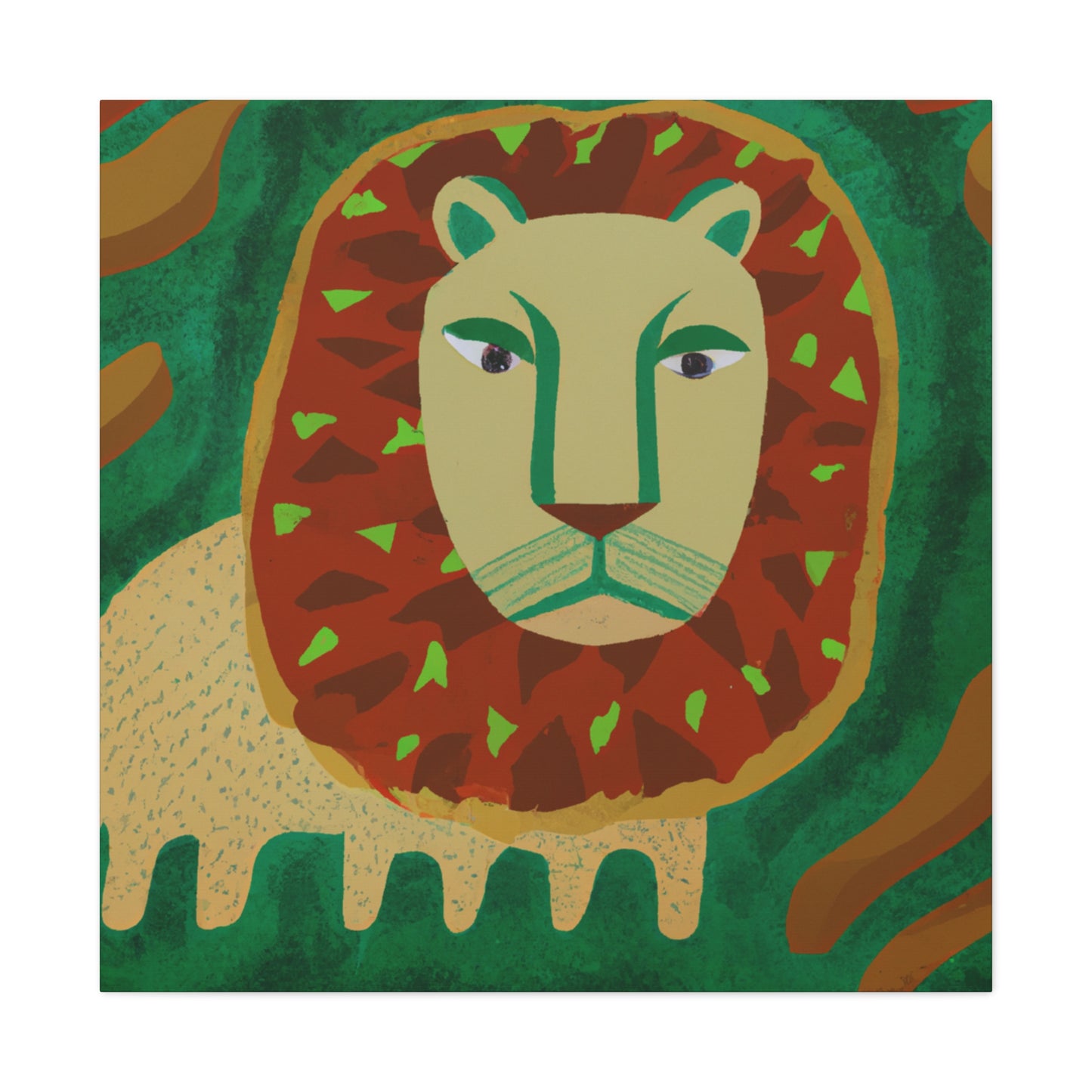 "Lion Pride Portrait" - Canvas