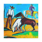 Horses in the Meadow - Canvas