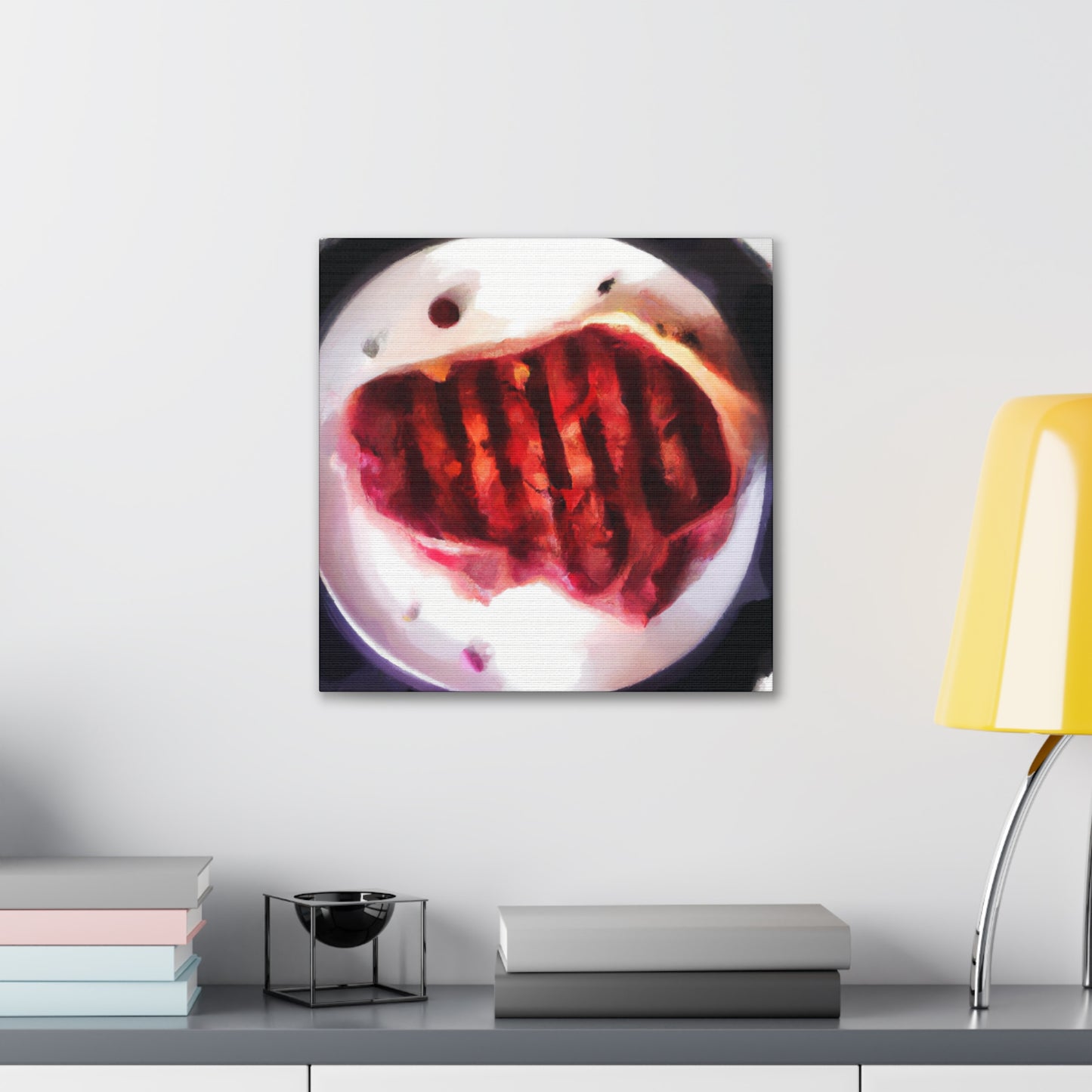 "Steak Supper Still Life" - Canvas