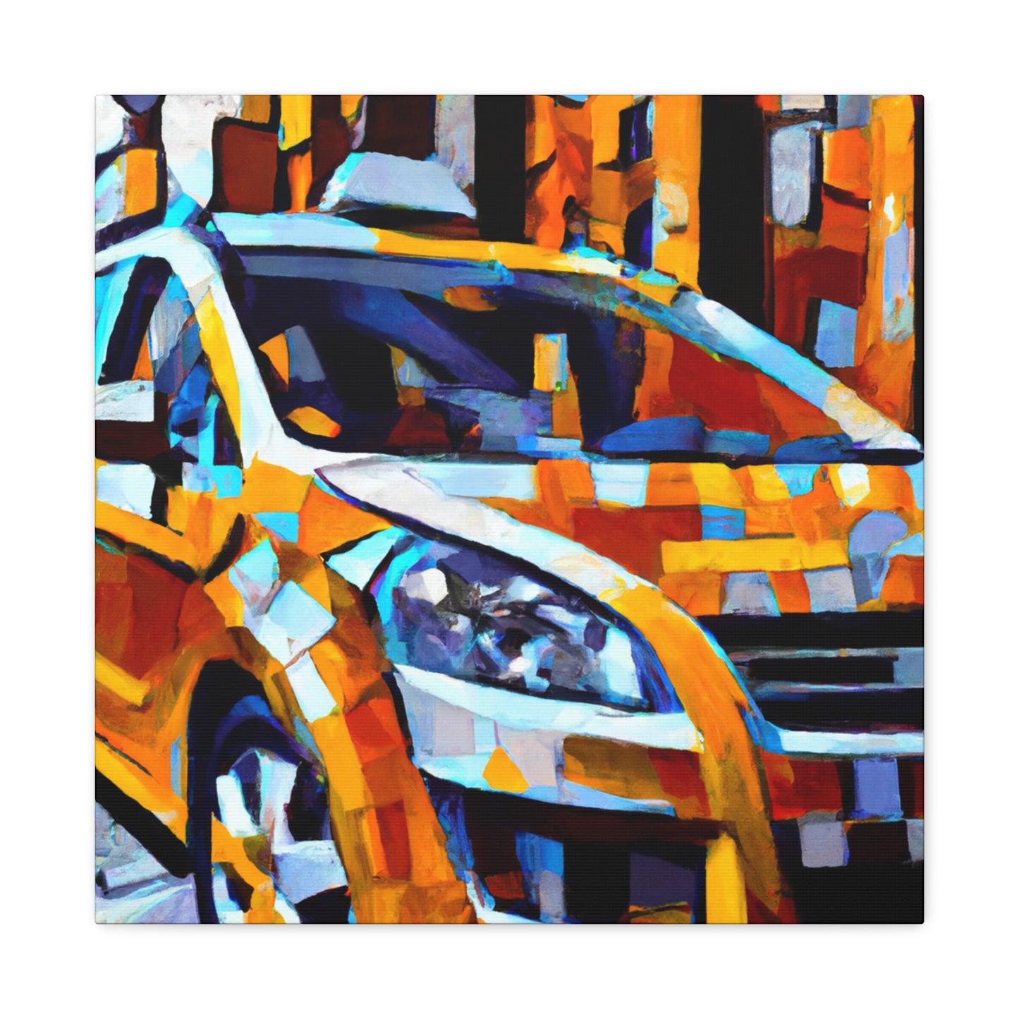 "Taxi On the Move" - Canvas