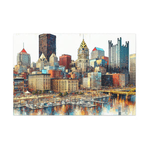 Steel City Sunrise Dream - Canvas