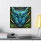 Bobcat In Moonlight. - Canvas