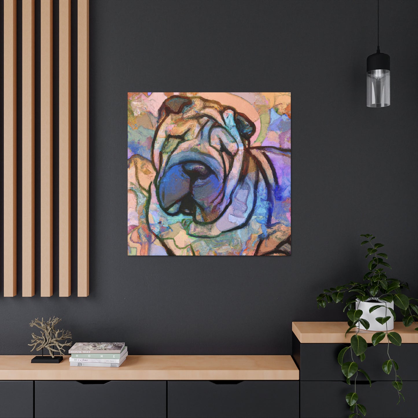 Shar Pei Expressionism - Canvas