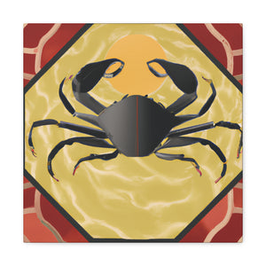 "Crab's Glamour Glows" - Canvas